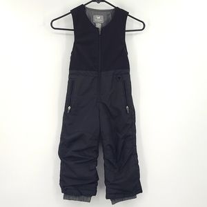 White Sierra 3T black gray fleece top zip up snow pants overalls pockets winter